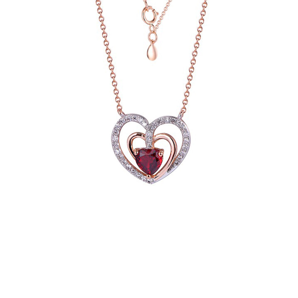 18K DIAMOND/SEMI PRECIOUS NECKLACE