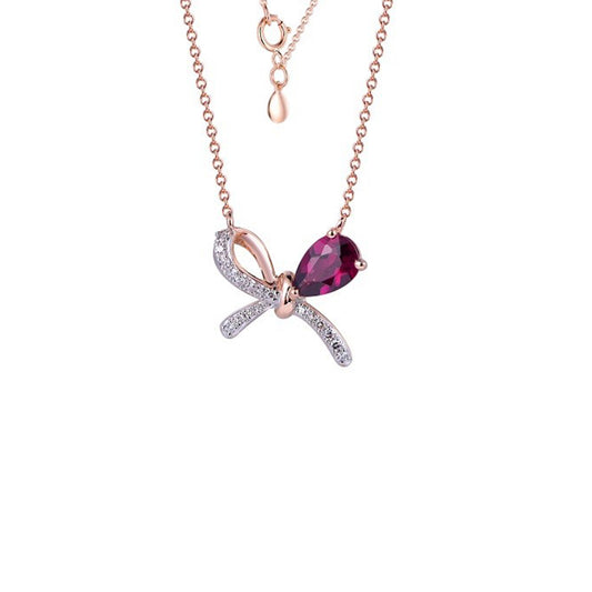 18K DIAMOND/SEMI PRECIOUS NECKLACE
