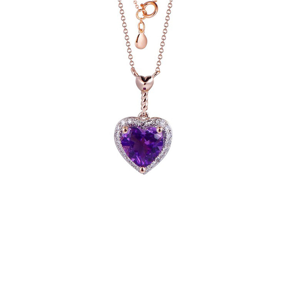 18K DIAMOND/SEMI PRECIOUS NECKLACE