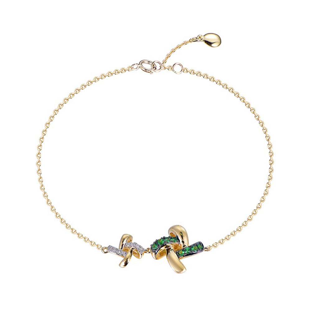 18K DIAMOND/GEMS BRACELET