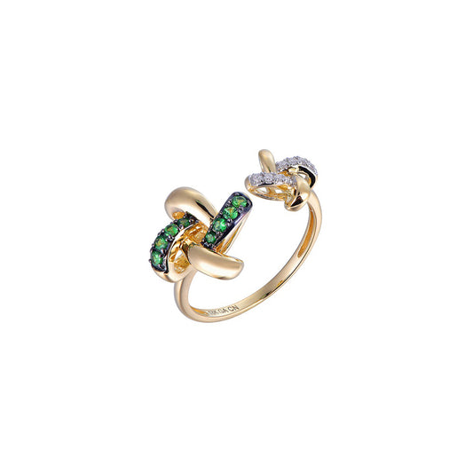 18K DIAMOND/GEMS RING