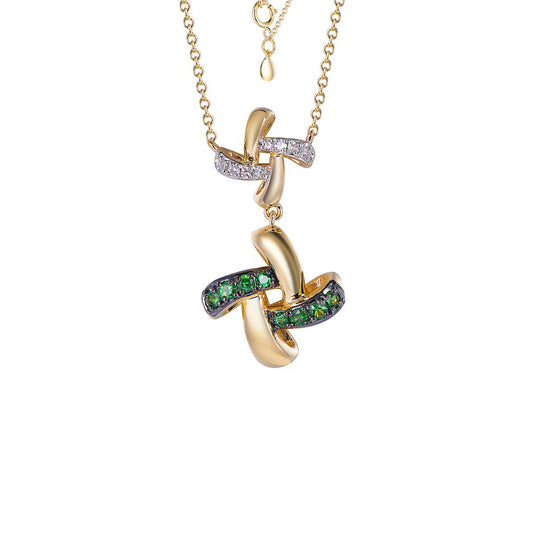 18K DIAMOND.GEMS NECKLACE