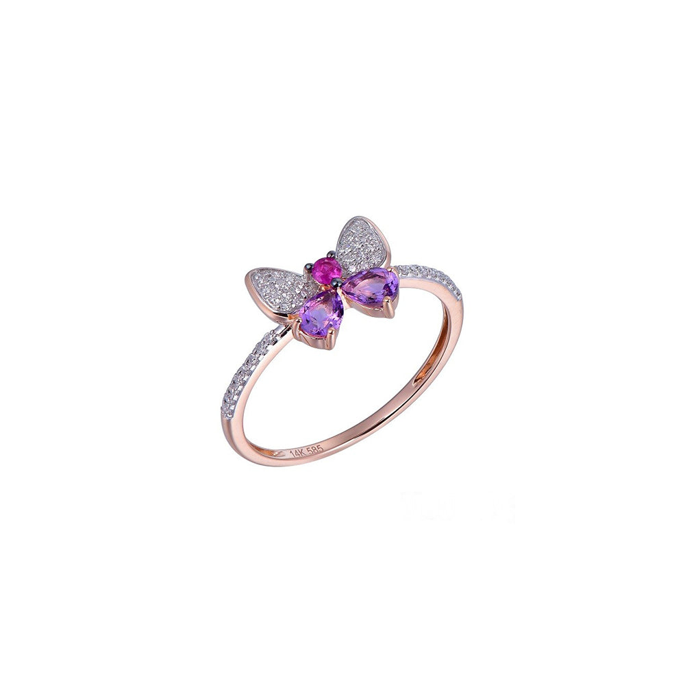 18K DIAMOND/SEMI PRECIOUS/GEMS RING