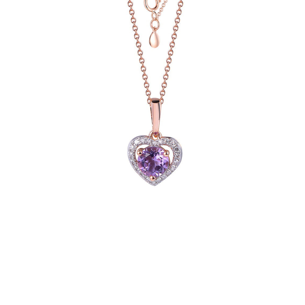 18K DIAMOND/SEMI PRECIOUS NECKLACE