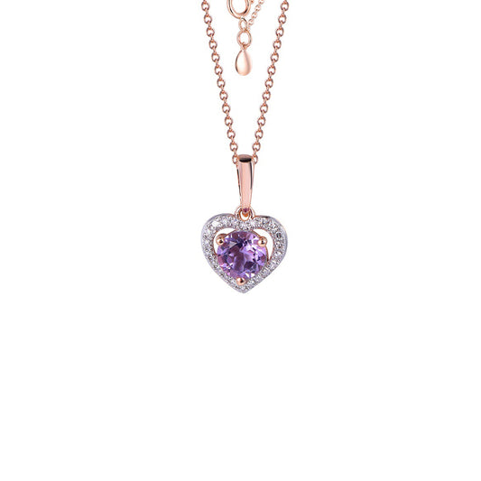 18K DIAMOND/SEMI PRECIOUS NECKLACE