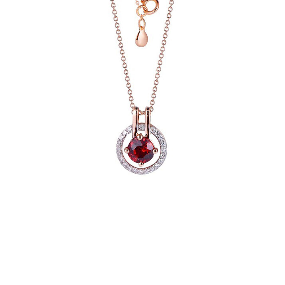 18K DIAMOND/SEMI PRECIOUS NECKLACE