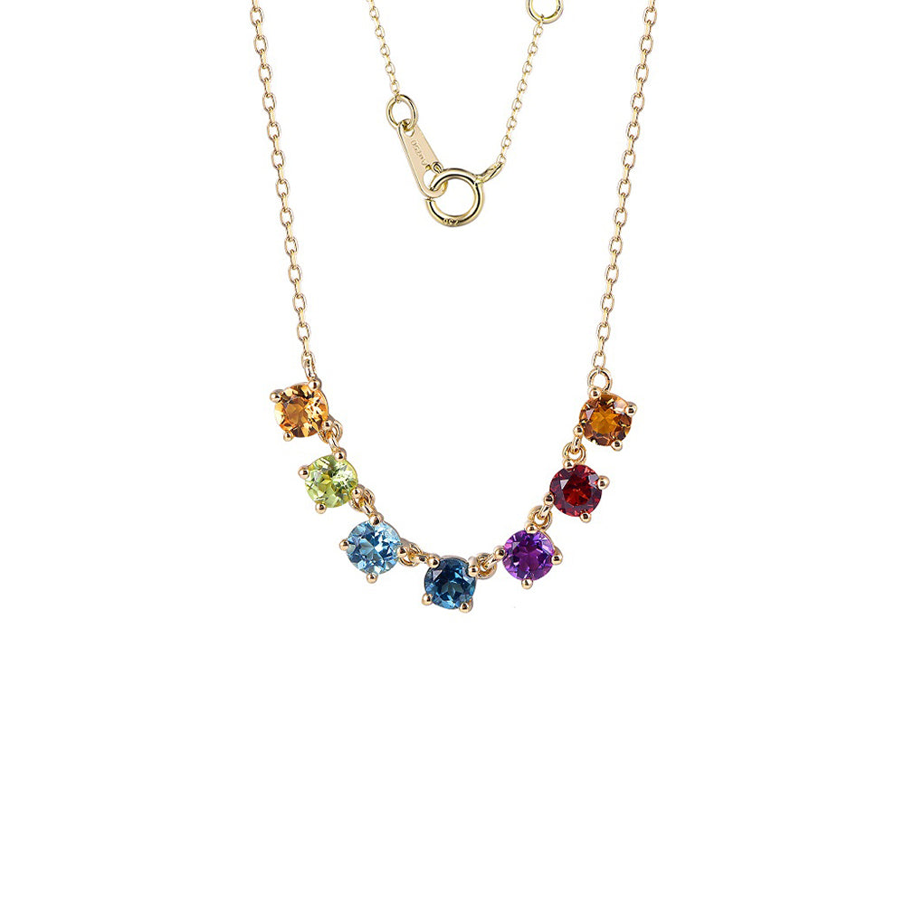18K SEMI PRECIOUS NECKLACE