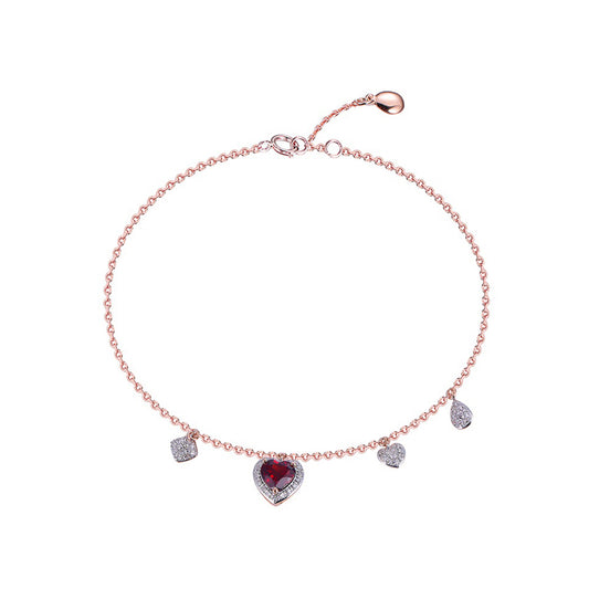 18K DIAMOND/SEMI PRECIOUS BRACELET