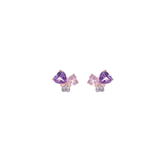 18K DIAMOND/SEMI PRECIOUS EARRINGS