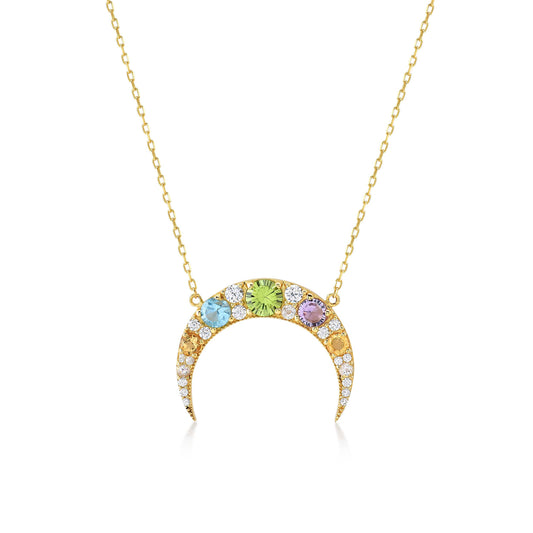 18K YELLOW GOLD DIAMOND MIX STONE PENDANT, M4120PW