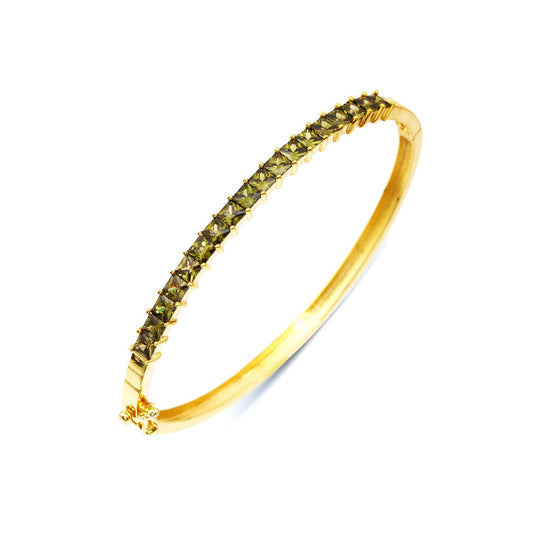 18K YELLOW GOLD PERIDOT BRACELET, M6033B7