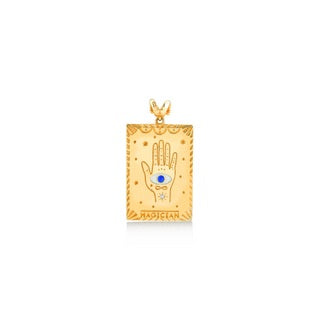 18K YELLOW GOLD DIAMOND PENDANT, M4125P1