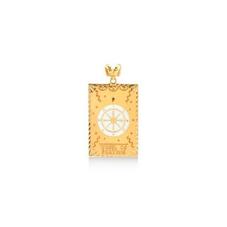 18K YELLOW GOLD DIAMOND PENDANT, M4125P6