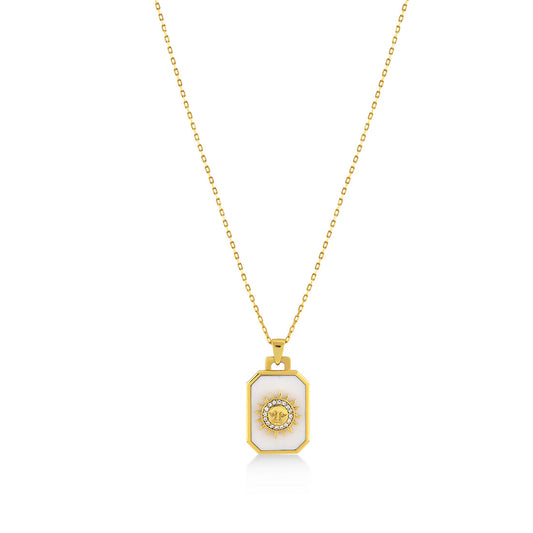 18K YELLOW GOLD DIAMOND PENDANT, M4175PX