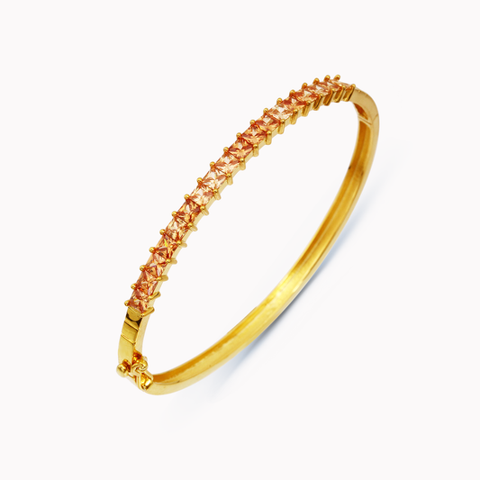 18K YELLOW GOLD CITRINE BRACELET, M6033B7