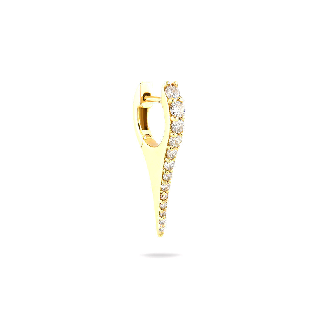 18K YELLOW GOLD DIAMOND EARRINGS, MD0436E