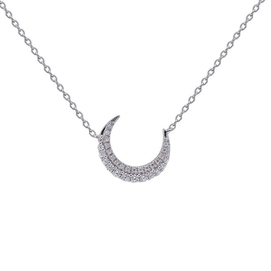 18K WHITE GOLD DIAMOND NECKLACE