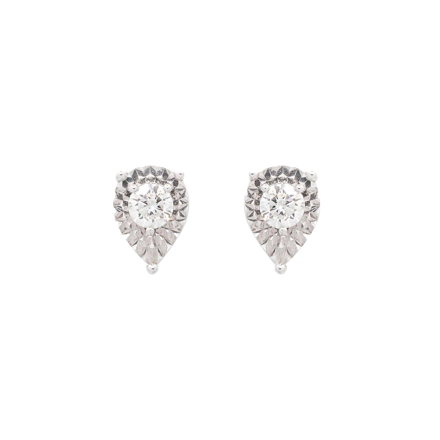 18K WHITE GOLD DIA EARRING