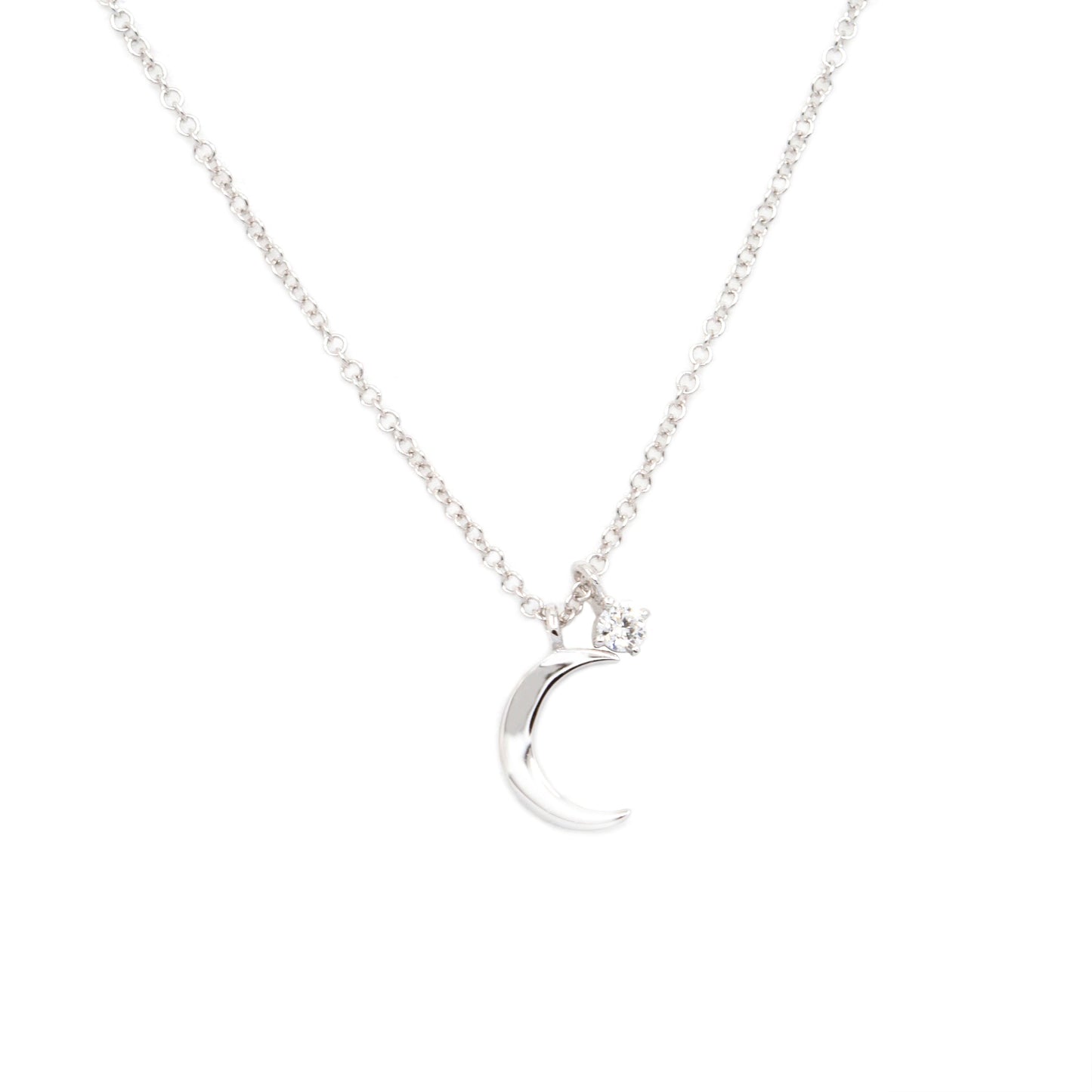 18K WHITE GOLD DIA NECKLACE