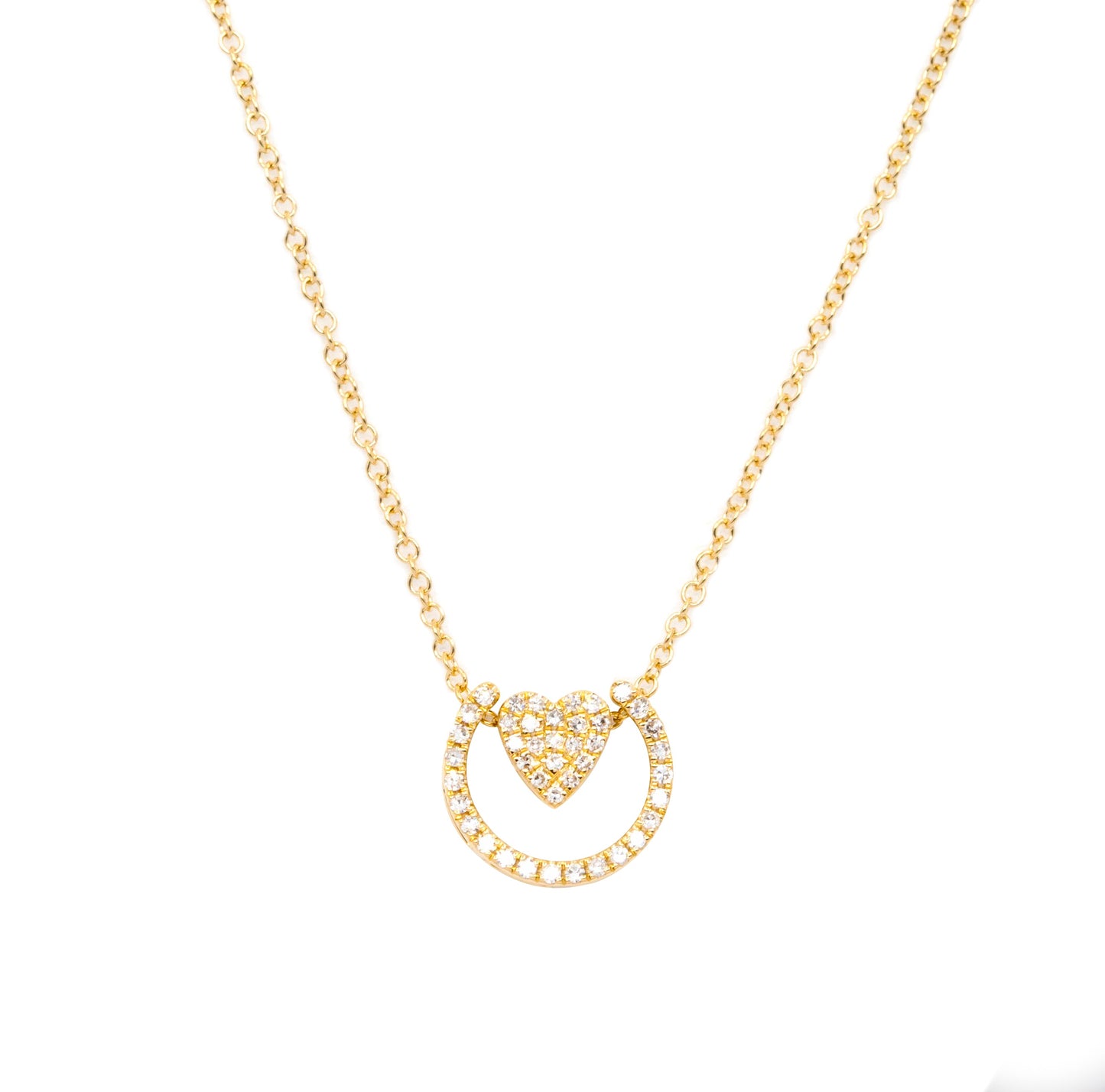 18K YELLOW GOLD DIA NECKLACE