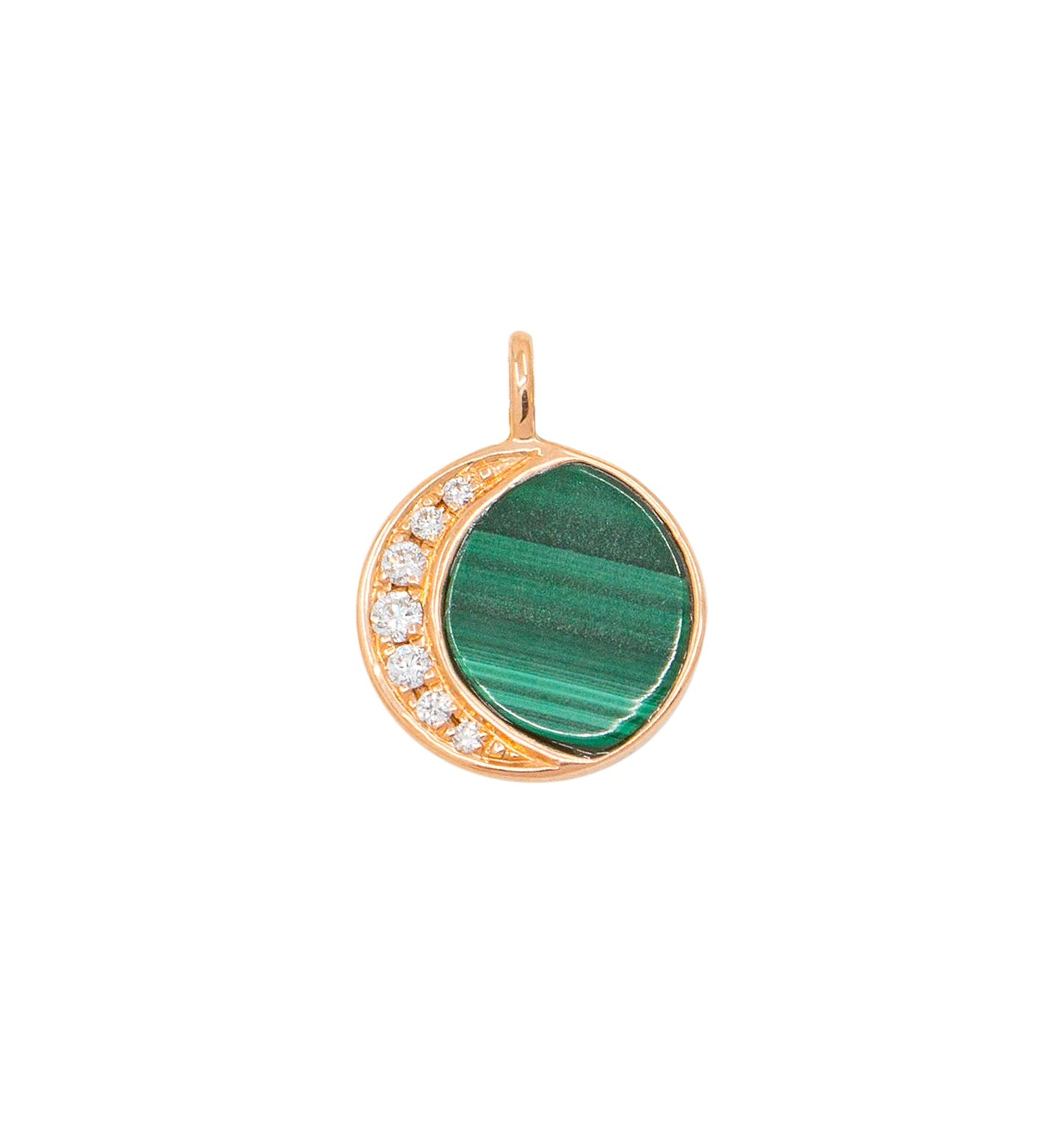 18K PENDANT WITH DIAMOND & COLOR STONE