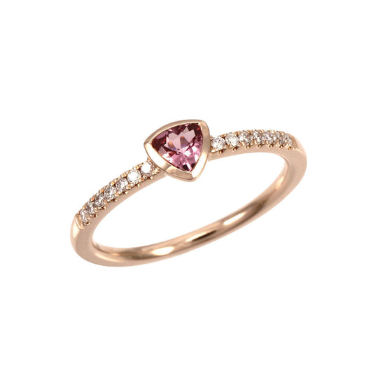 18K ROSE GOLD RING W/TOURMALINE