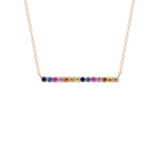 18K ROSE GOLD NECKLACE W/BSA,GSA,OSA,PSA & YSA,